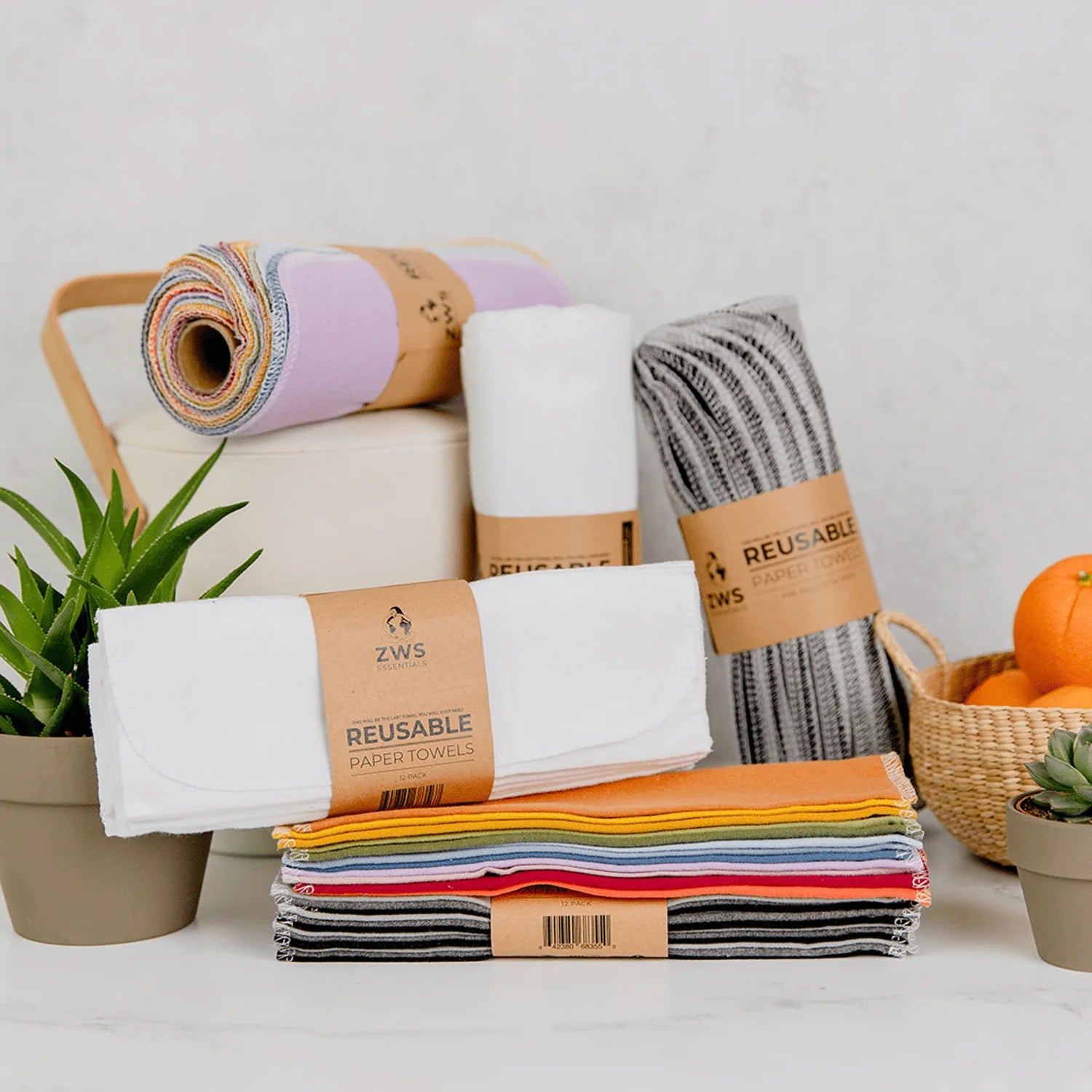 Reusable Paper Towels - 12 or 24 Pack
