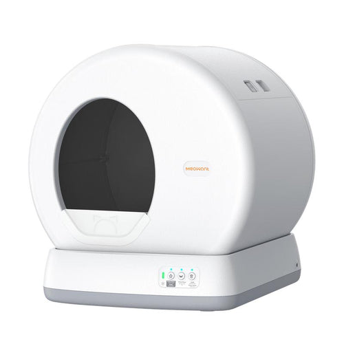 Meowant SC01 Smart Litter Box – Self-Cleaning, Odor-Free, Pee Guard, Auto Safety Stop, App-Controlled with Mat & Liner