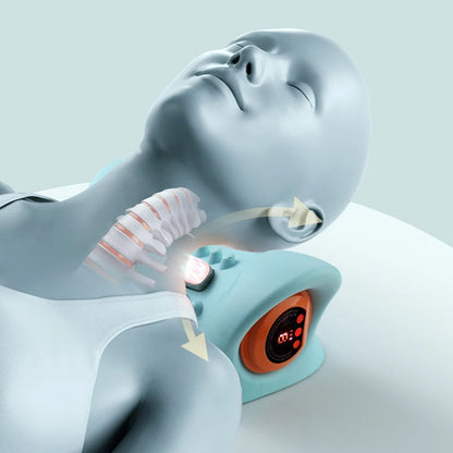 VALSROY™ Neck Traction Massager – Cervical Relief Pillow