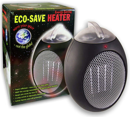 ESH Eco-Save Compact Personal Space Heater - 750-Watts, ETL Listed, Eco-Frien...