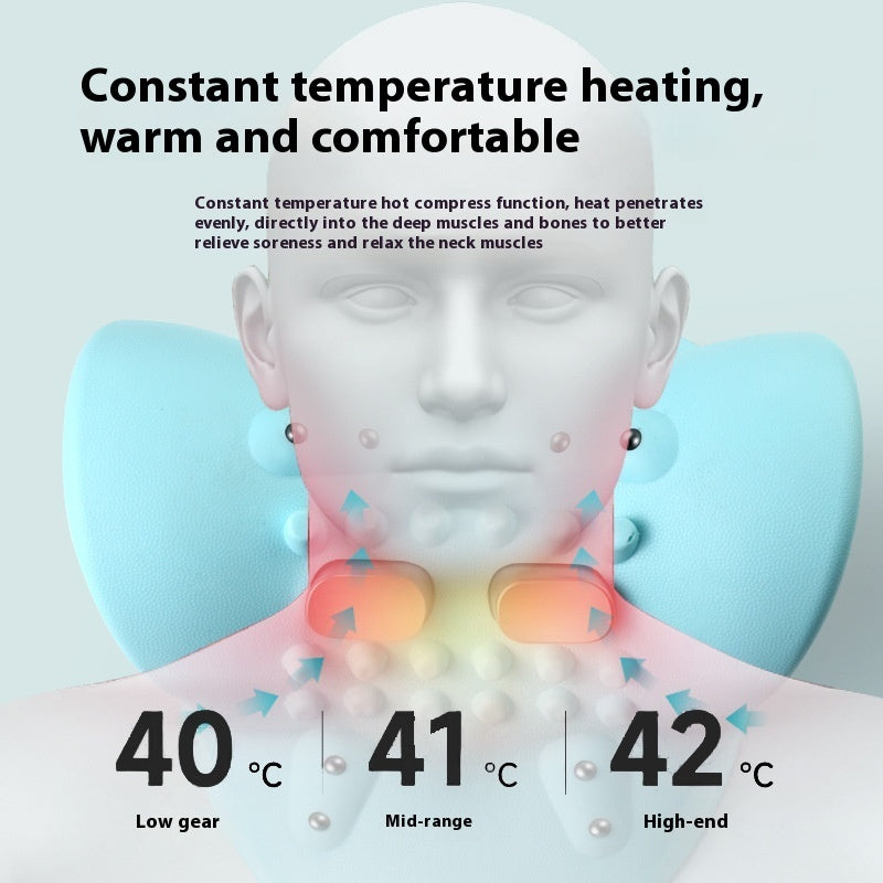 VALSROY™ Neck Traction Massager – Cervical Relief Pillow
